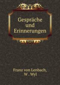 Gesprche und Erinnerungen