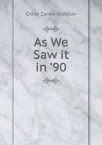 As We Saw it in 