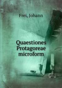 Quaestiones Protagoreae microform