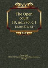 The Open court. 18, no.576, c.1