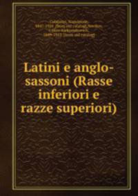 Latini e anglo-sassoni (Rasse inferiori e razze superiori)