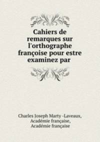 Cahiers de remarques sur l