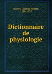Dictionnaire de physiologie