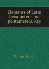 Elements of Latin hexameters and pentameters. Key