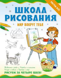 Школа рисования. Мир вокруг тебя. Животные и рыбы, корабли и самолеты, посуда и мебель, одежда и люди