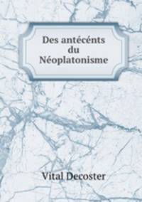 Des antecents du Neoplatonisme