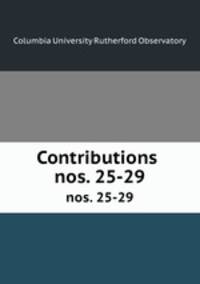 Contributions .. nos. 25-29