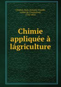 Chimie appliquee a lagriculture