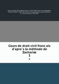 Cours de droit civil franc?ais d