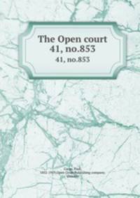 The Open court. 41, no.853