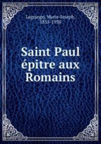 Saint Paul epitre aux Romains