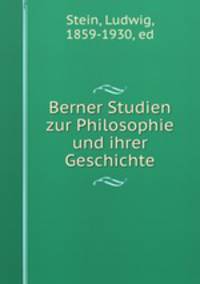 Berner Studien zur Philosophie und ihrer Geschichte