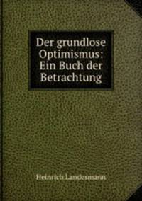 Der grundlose Optimismus: Ein Buch der Betrachtung