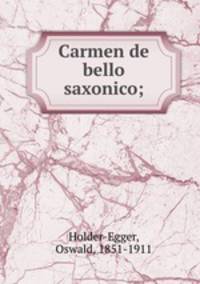 Carmen de bello saxonico;