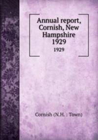 Annual report, Cornish, New Hampshire. 1929