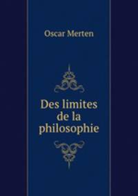 Des limites de la philosophie
