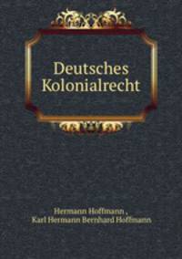 Deutsches Kolonialrecht