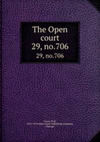 The Open court. 29, no.706