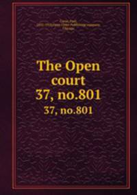 The Open court. 37, no.801
