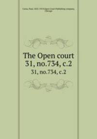 The Open court. 31, no.734, c.2