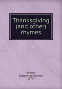 Thanksgiving (and other) rhymes