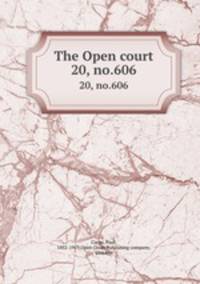The Open court. 20, no.606
