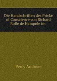 Die Handschriften des Pricke of Conscience von Richard Rolle de Hampole im .