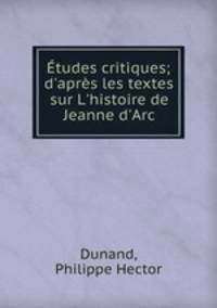 Etudes critiques; d