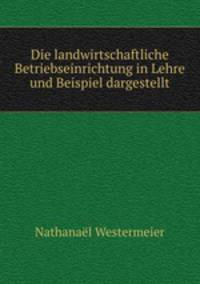 Die landwirtschaftliche Betriebseinrichtung in Lehre und Beispiel dargestellt