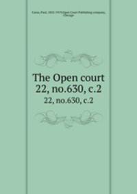 The Open court. 22, no.630, c.2