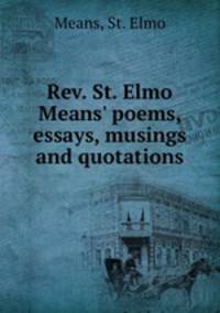 Rev. St. Elmo Means