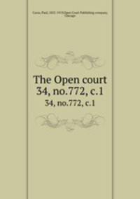 The Open court. 34, no.772, c.1