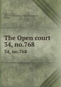 The Open court. 34, no.768