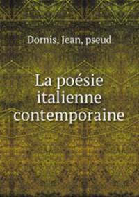 La poesie italienne contemporaine