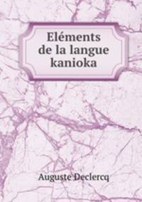 Elements de la langue kanioka