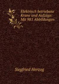 Elektrisch betriebene Krane und Aufzuge: Mit 981 Abbildungen