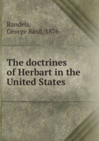 The doctrines of Herbart in the United States