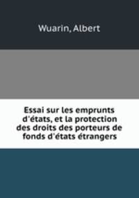 Essai sur les emprunts d