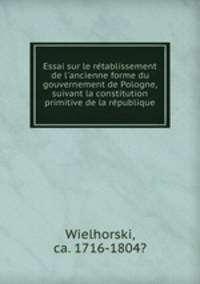 Essai sur le re?tablissement de l