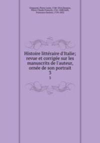 Histoire litteraire d