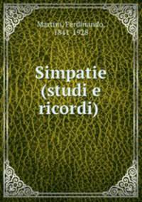 Simpatie (studi e ricordi)