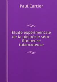 Etude experimentale de la pleuresie sero-fibrineuse tuberculeuse