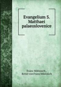 Evangelium S. Matthaei palaeoslovenice