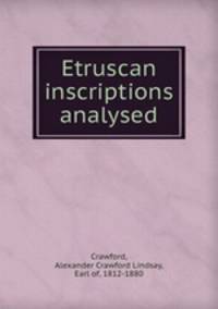 Etruscan inscriptions analysed