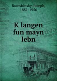 Klangen fun mayn lebn