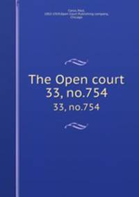 The Open court. 33, no.754