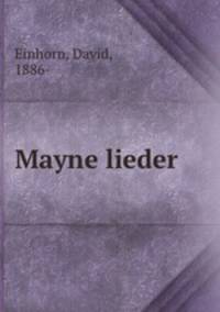 Mayne lieder