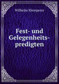 Fest- und Gelegenheits-predigten