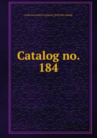 Catalog no. 184