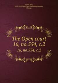 The Open court. 16, no.554, c.2